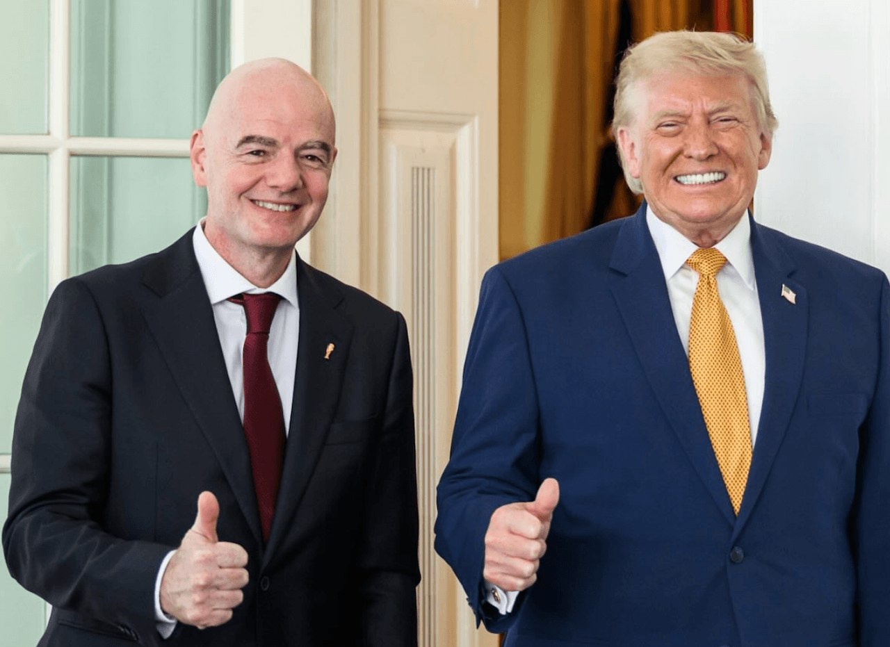 Calcio, al via il Mondiale della Vergogna di Donald Trump e Gianni Infantino - Gianni Infantino e Donald Trump - Gay.it