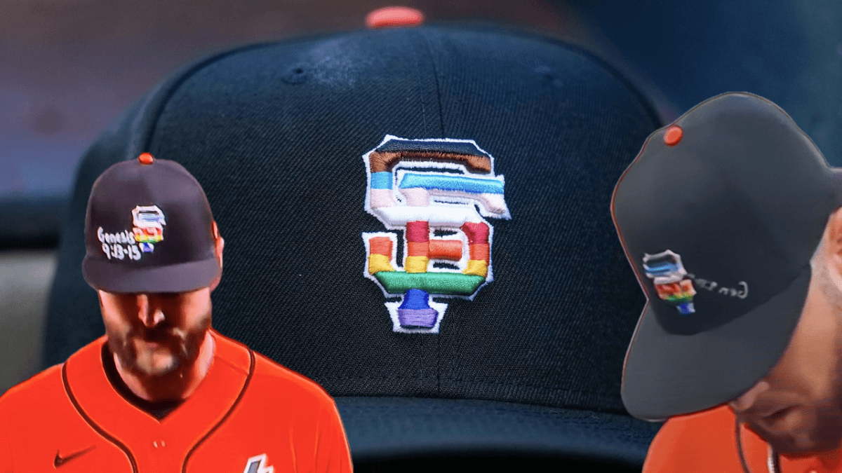 Pride Night, i giocatori dei San Francisco Giants con i versetti biblici sui cappellini arcobaleno. È polemica