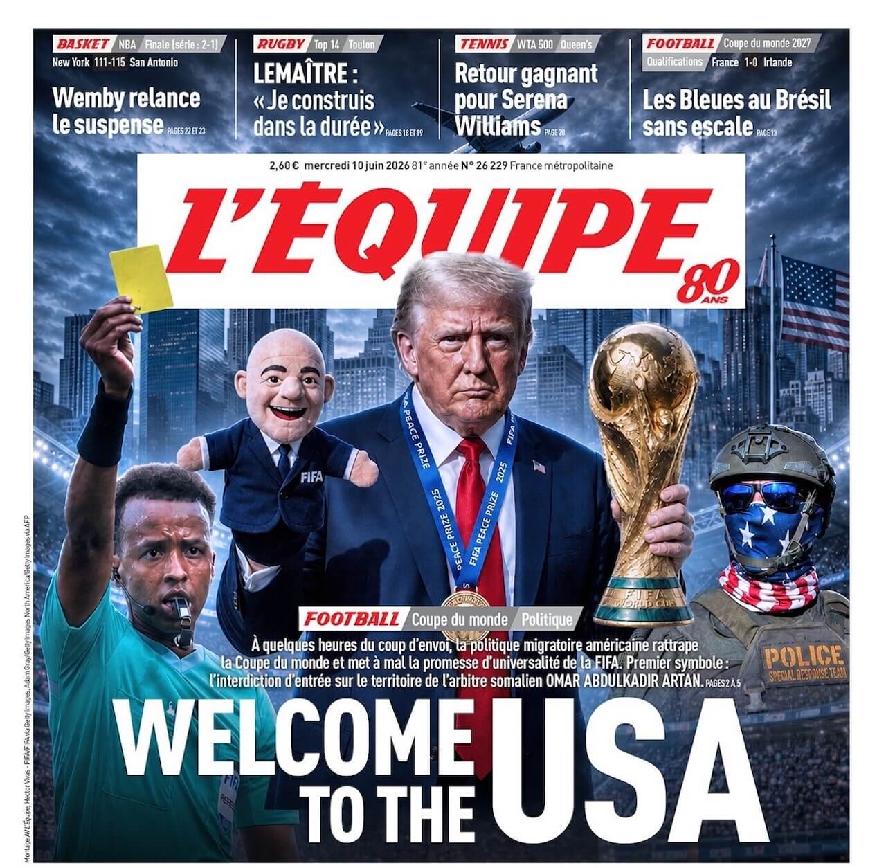 Calcio, al via il Mondiale della Vergogna di Donald Trump e Gianni Infantino - LEquipe - Gay.it