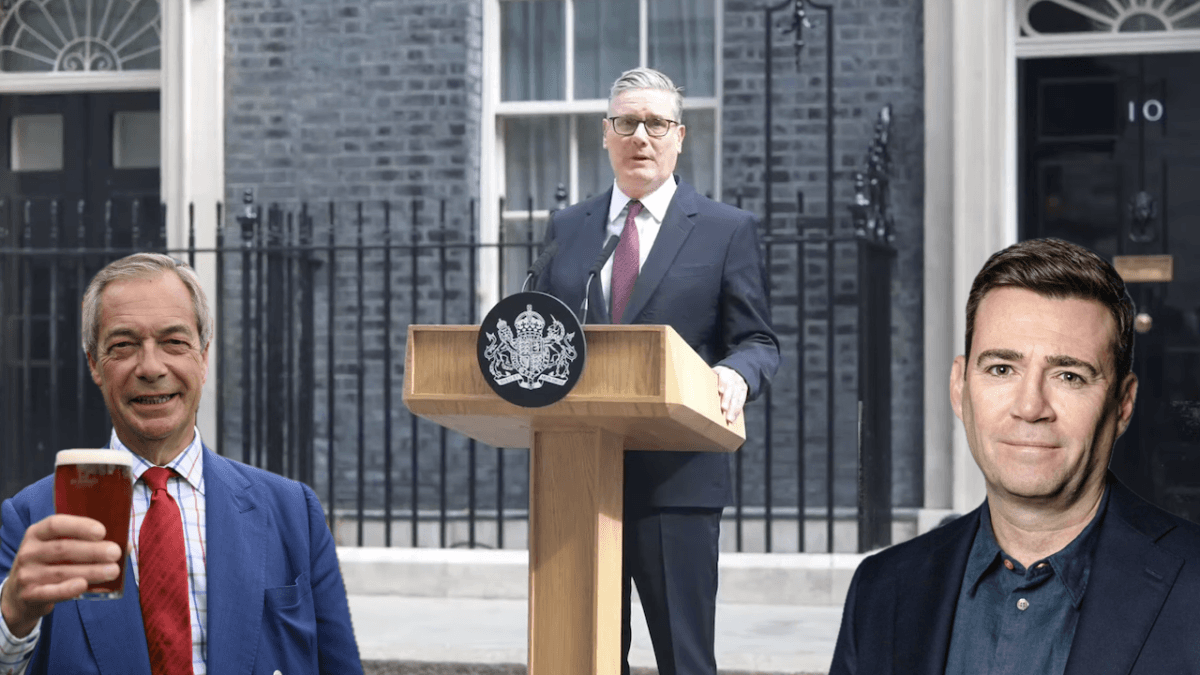 Keir Starmer si dimette, Andy Burnham nuovo premier inglese? Le sue posizioni sui diritti LGBTQIA+ - Nigel Farage Keir Starmer e Andy Burnham - Gay.it
