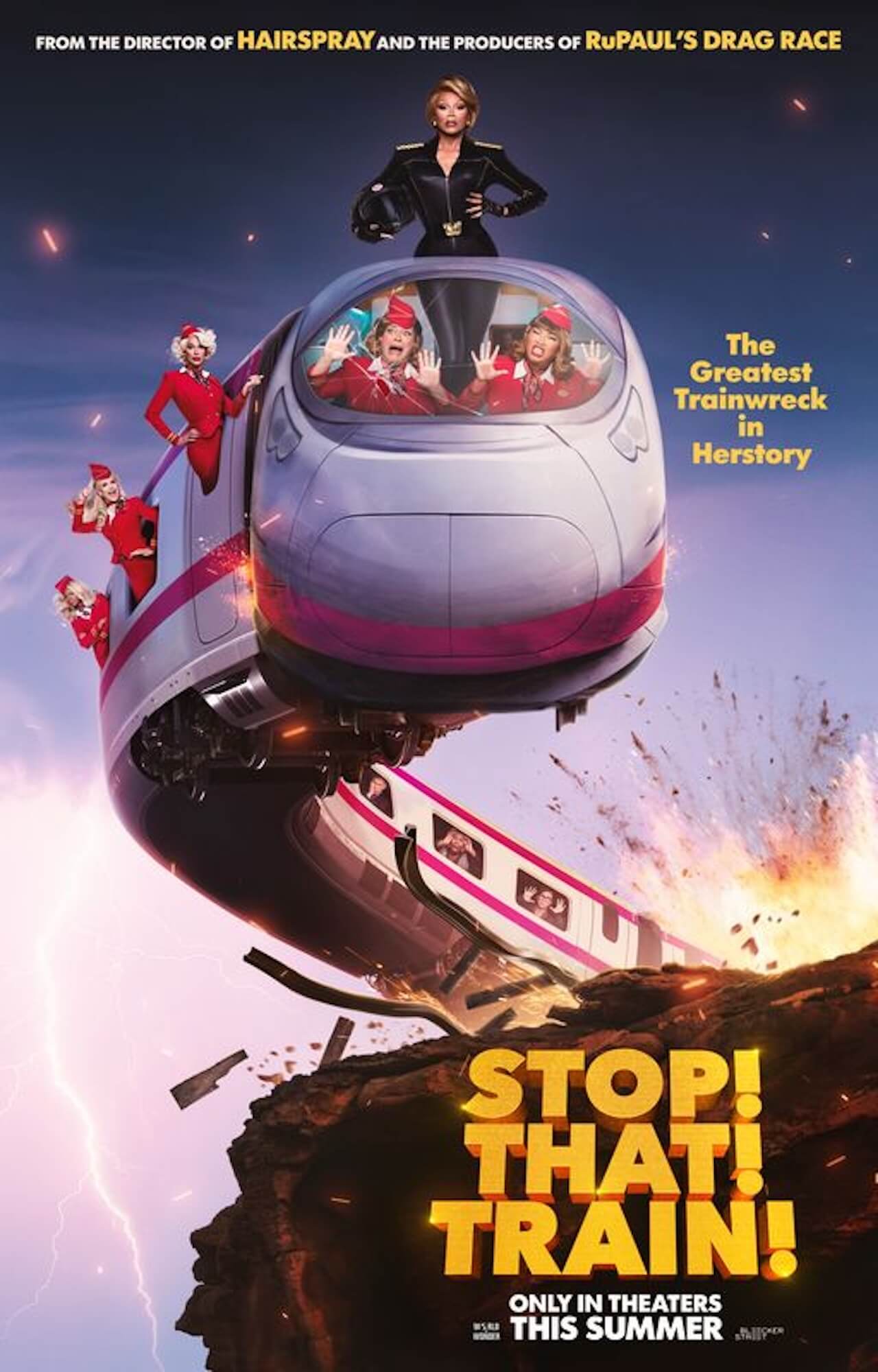 Stop! That! Train!, la critica promuove il folle film con RuPaul presidente USA - Stop That Train - Gay.it