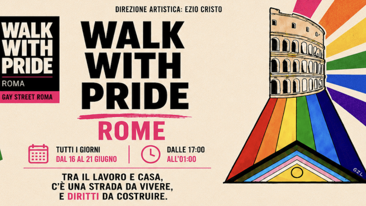 Walk With Pride, una settimana di eventi all’ombra del Colosseo - Walk With Pride 2026 cover - Gay.it