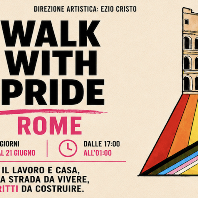 Walk With Pride, una settimana di eventi all’ombra del Colosseo - Walk With Pride 2026 cover - Gay.it
