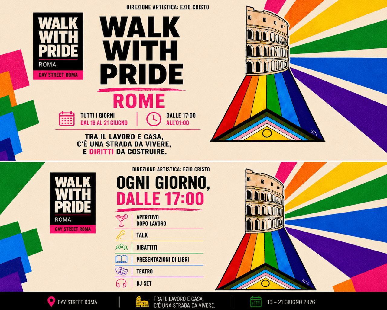 Walk With Pride, una settimana di eventi all’ombra del Colosseo - Walk With Pride 2026 - Gay.it