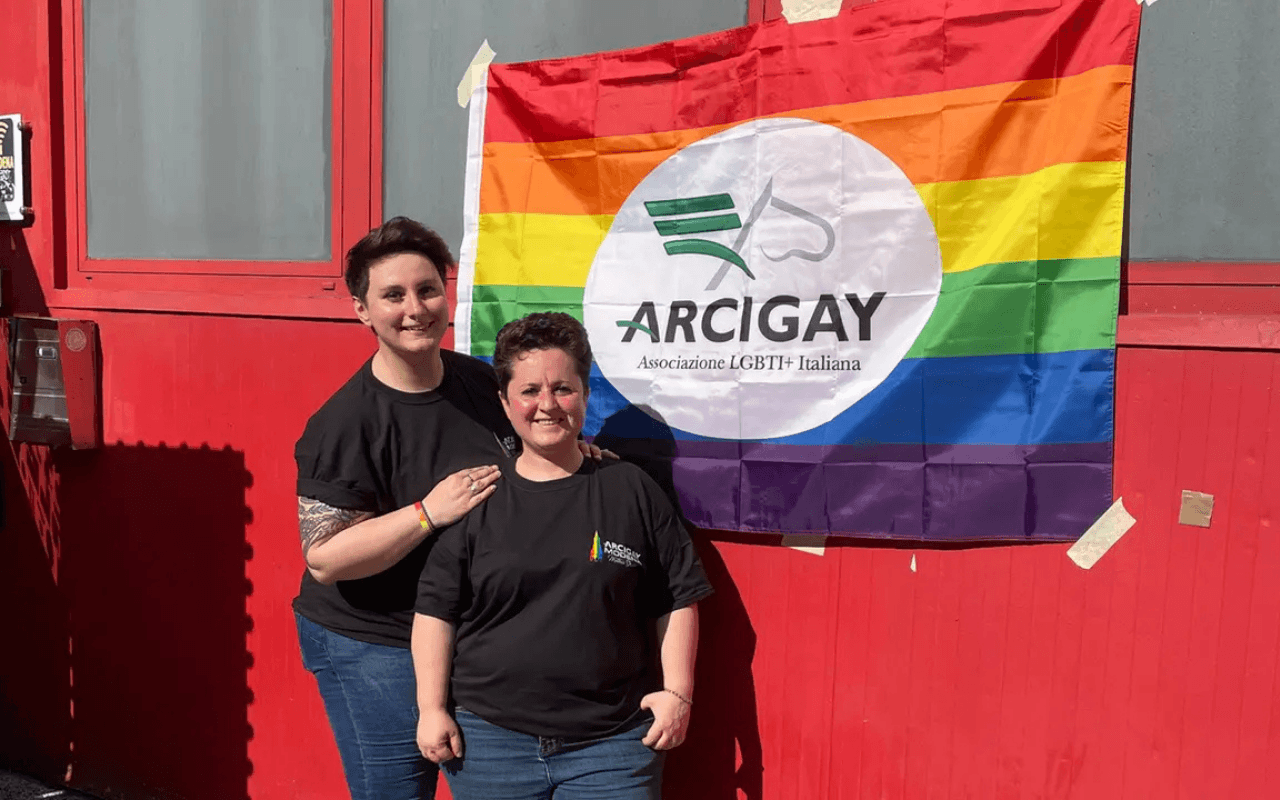 Angelica Polmonari ed Elisa Fraulini, Arcigay Modena