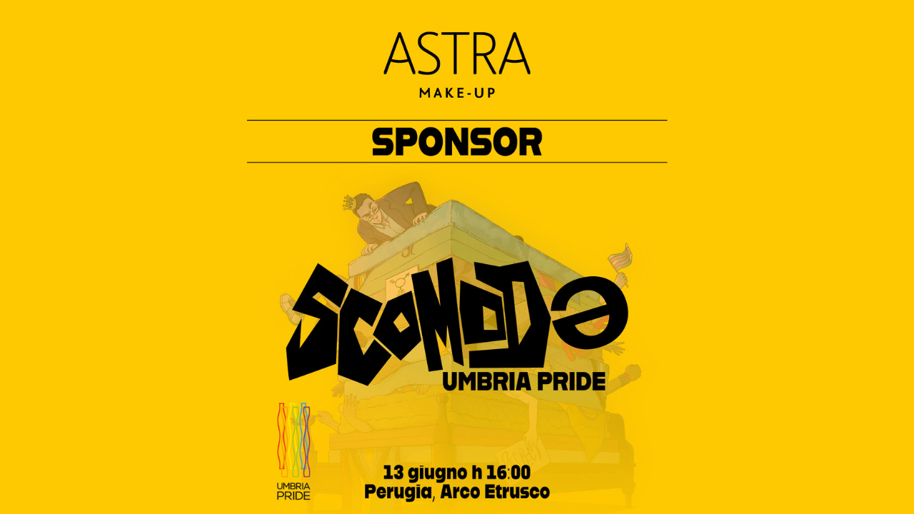 Astra Make-Up rinnova il sostegno a Umbria Pride