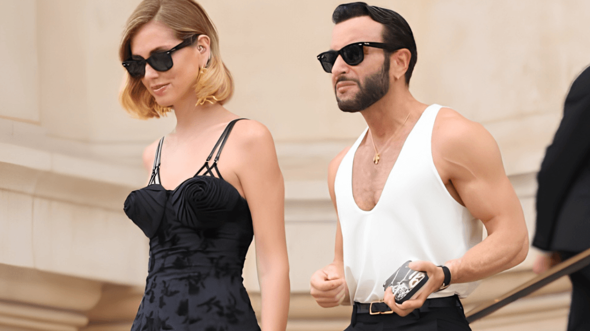 Chiara Ferragni con Fabio Maria Damato
