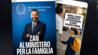 Zan nel mirino di Fratelli d’Italia: minacce di morte sotto il post sul 2X1000