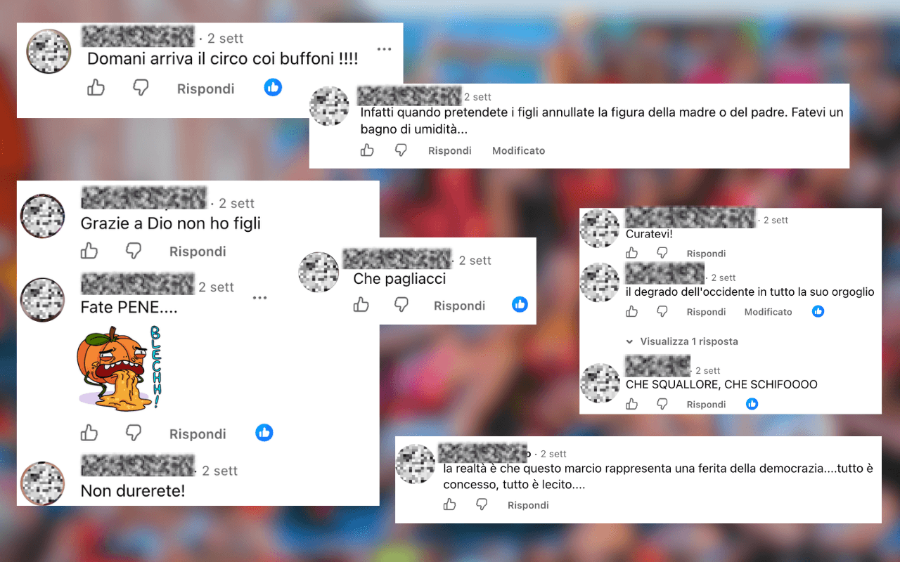 Insulti online prima del Forlì Pride