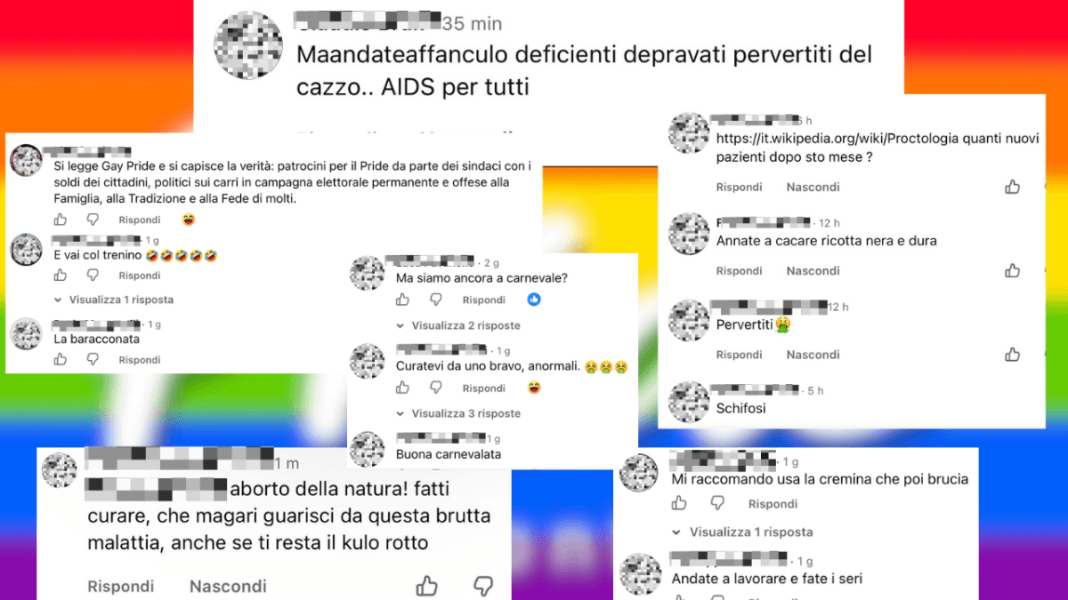 Insulti omofobi su Facebook
