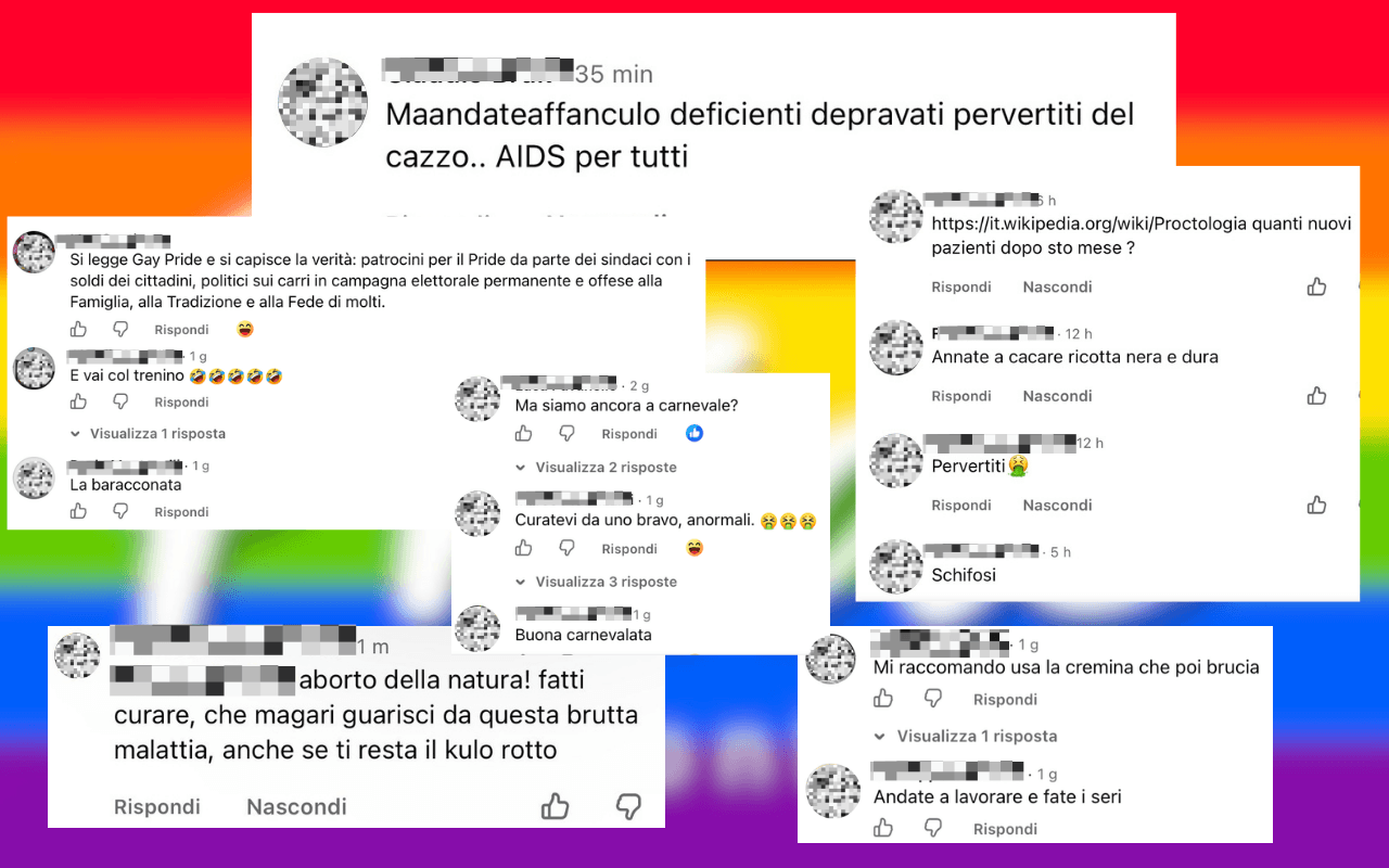 Insulti omofobi su Facebook