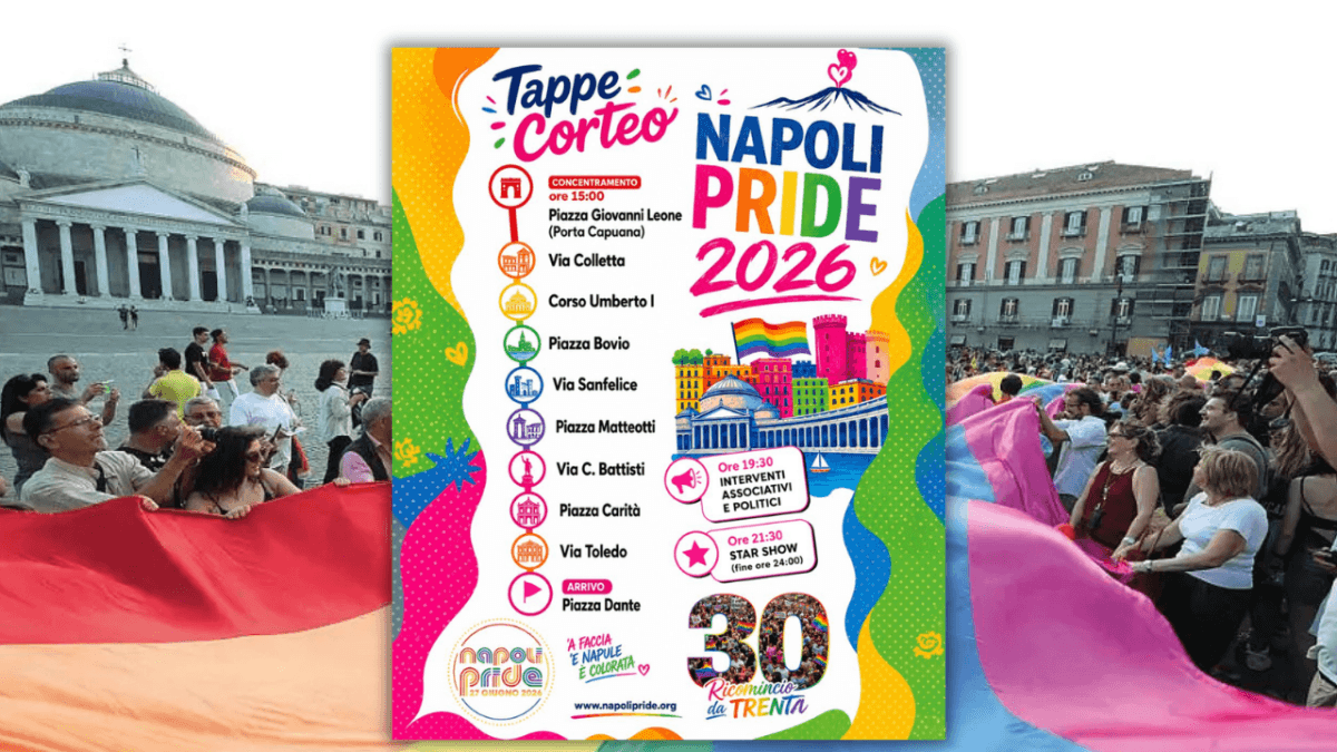 Napoli Pride 2026, percorso e info pratiche