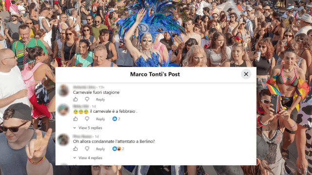 Rimini Summer Pride, insulti omofobi e richiami all’attentato di Berlino sui social