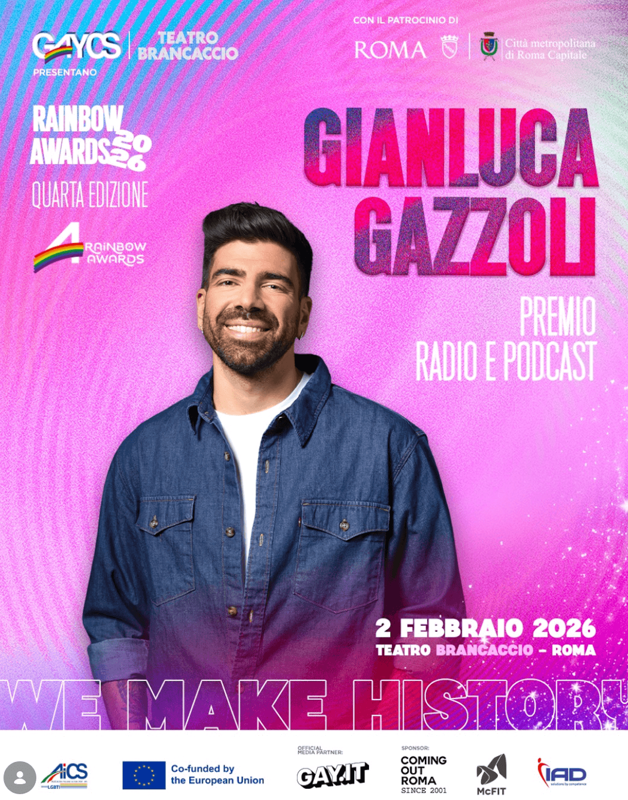 Rainbow Awards 2026, tutti gli ospiti e i premiati di una 4a edizione kolossal - Rainbow Awards 2026 a - Gay.it