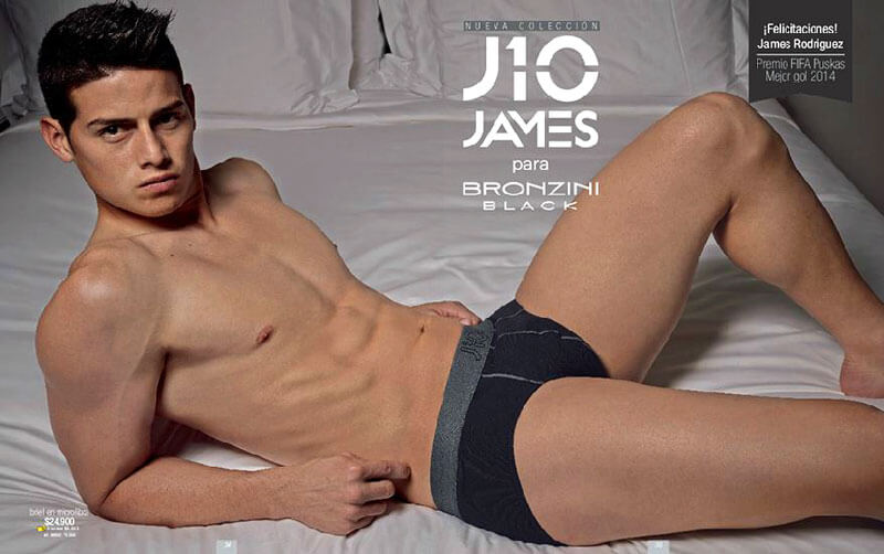 James Rodriguez in intimo per Bronzini Black. Tutte le foto #HOT