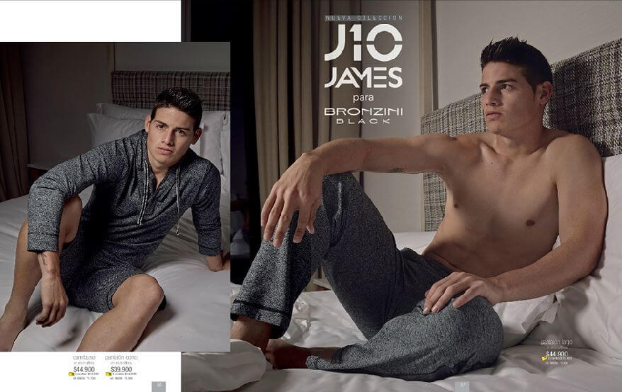 James Rodriguez in intimo per Bronzini Black. Tutte le foto #HOT