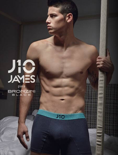 James Rodriguez in intimo per Bronzini Black. Tutte le foto #HOT