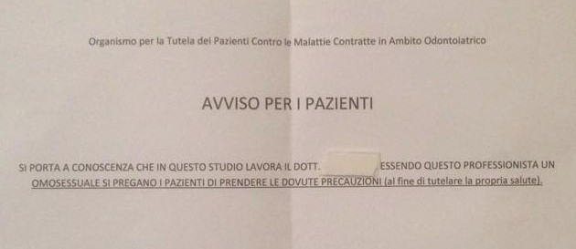 "Qui lavora un dottore gay: pazienti, tutelate la vostra salute" - foto studio dentistico1 - Gay.it
